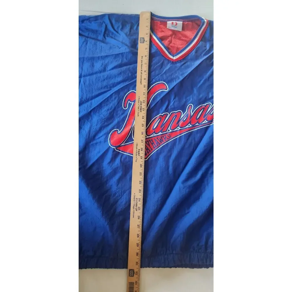 Kansas University Jayhawks Vintage Pullover Jacket 1990's College Dodger